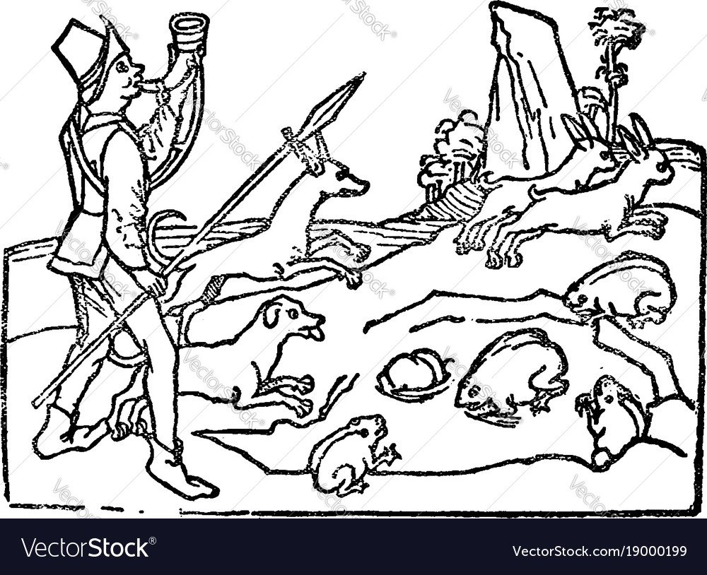 Силуэты животных охота