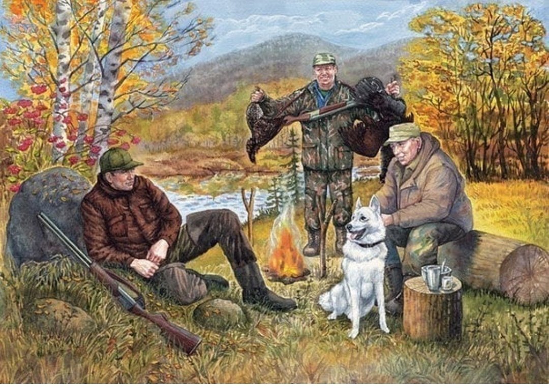 Рисунок карандашом охота в средневековье