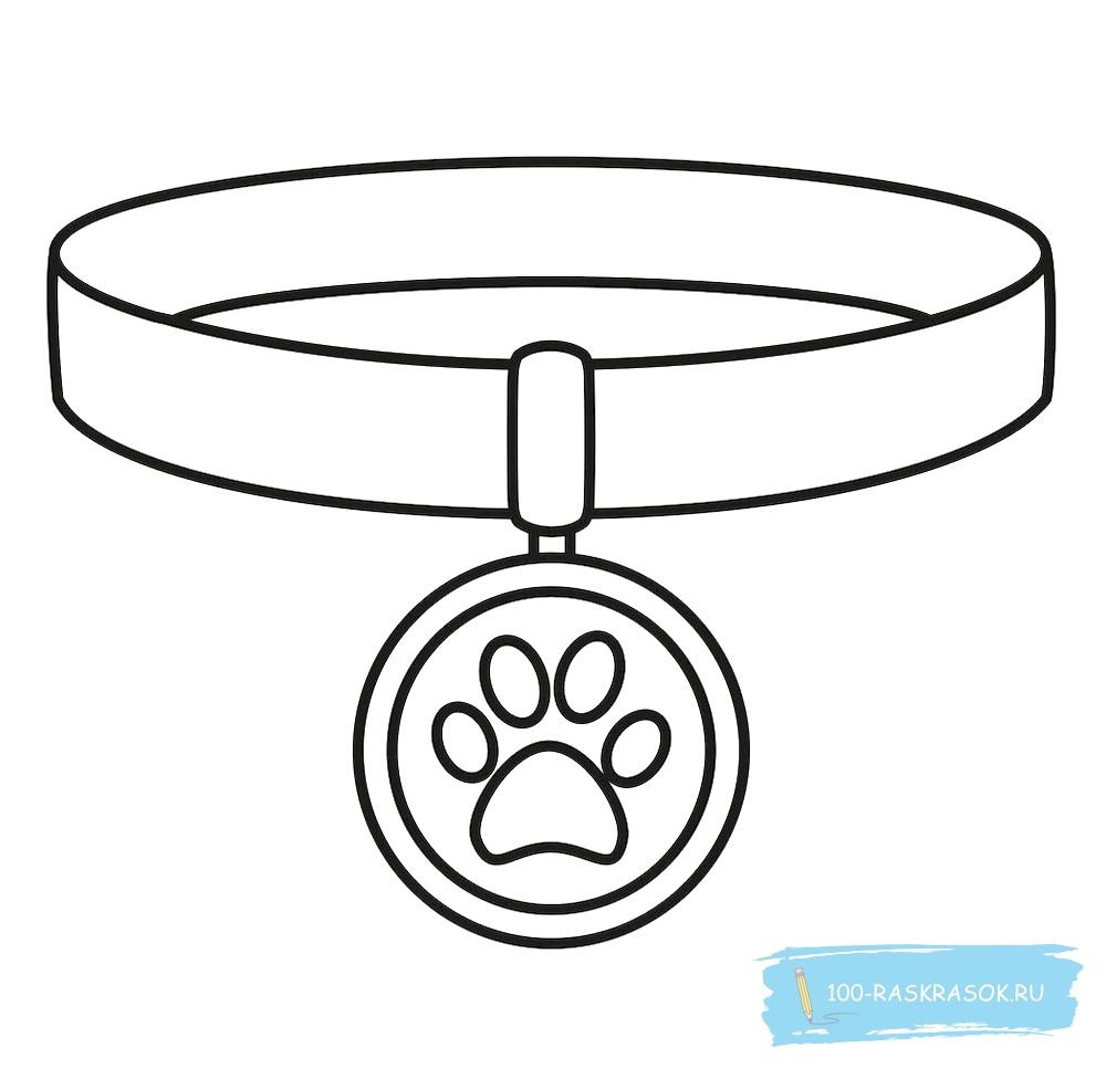 Раскраска ошейник