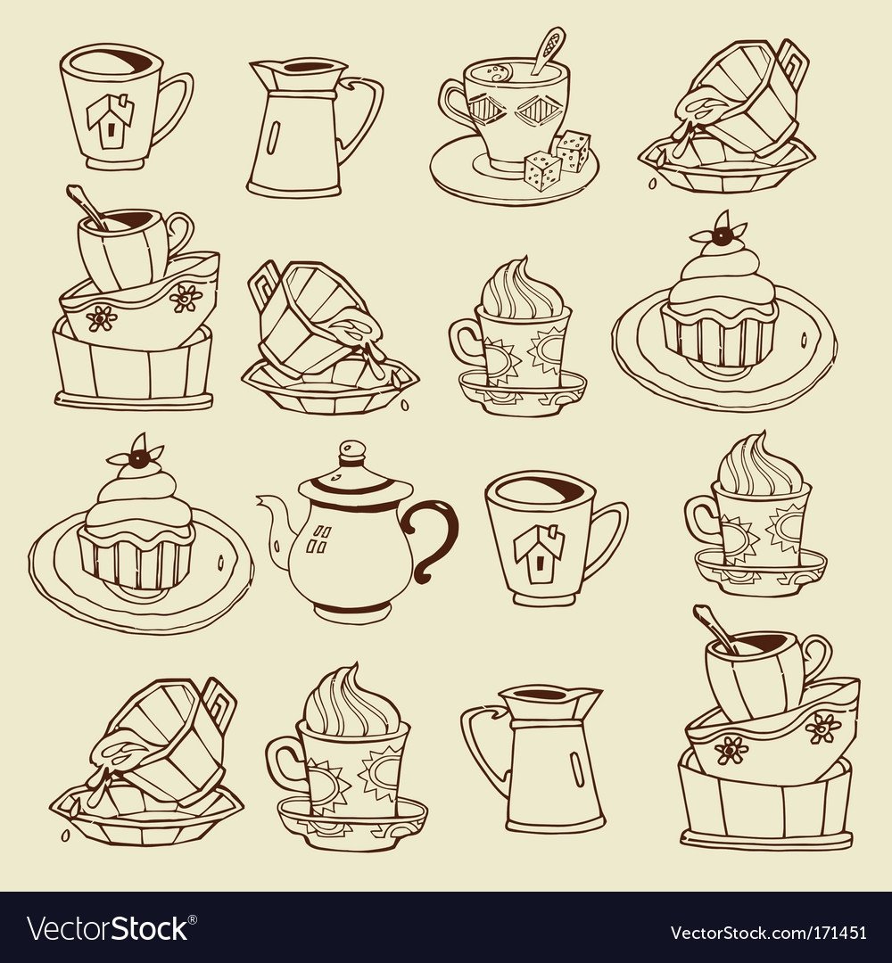 Чайник раскраска для детей