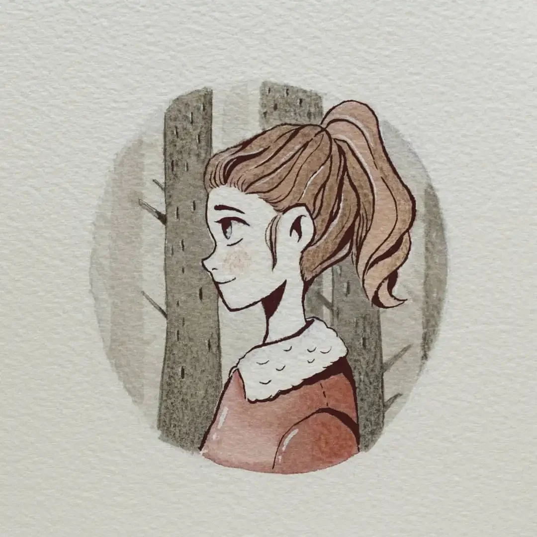 Портрет девушки с короткими волосами