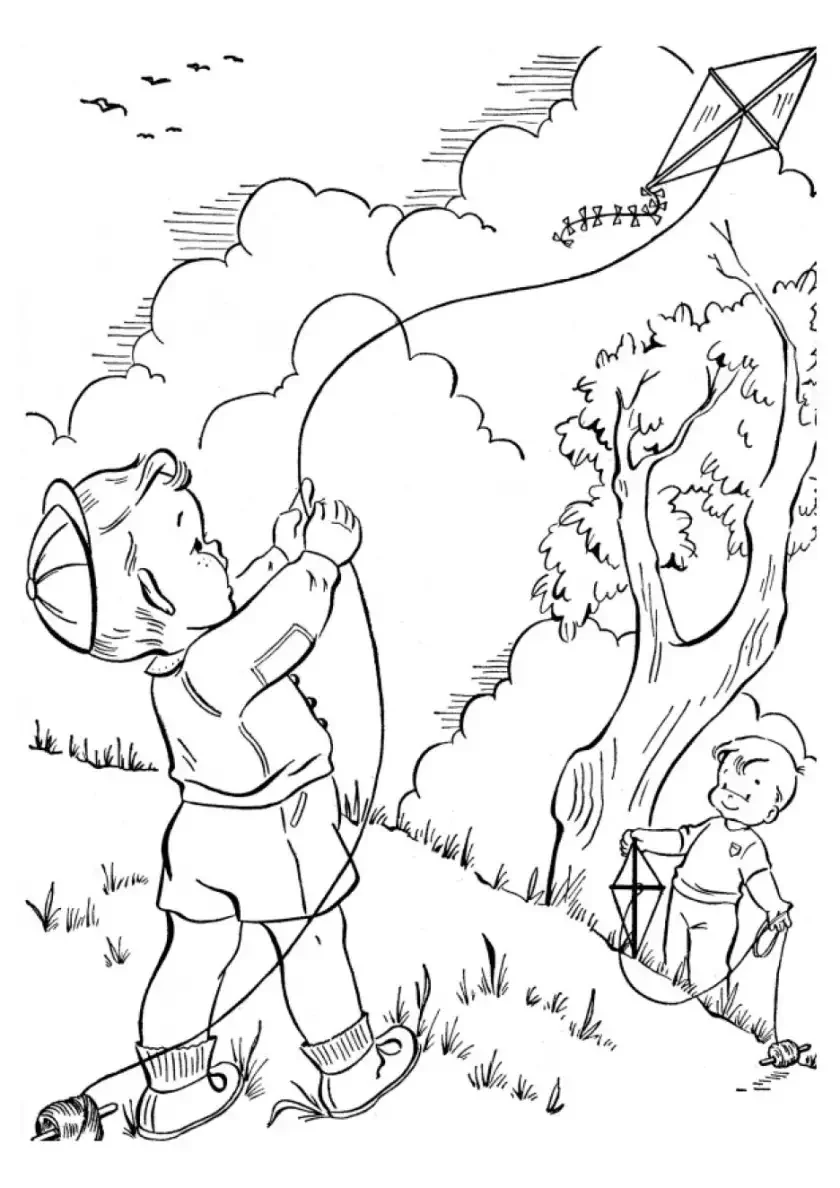 Раскраски для девочек лес