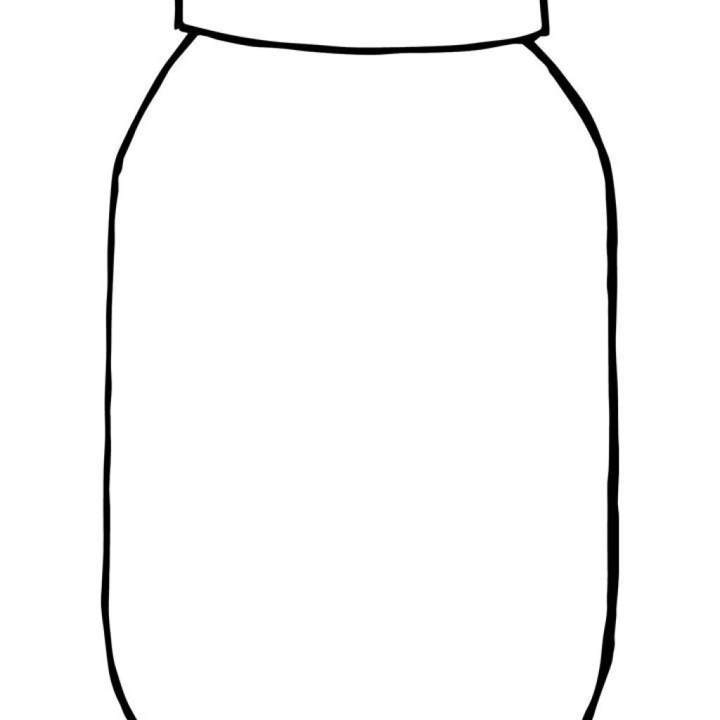 Баночка раскраска для детей