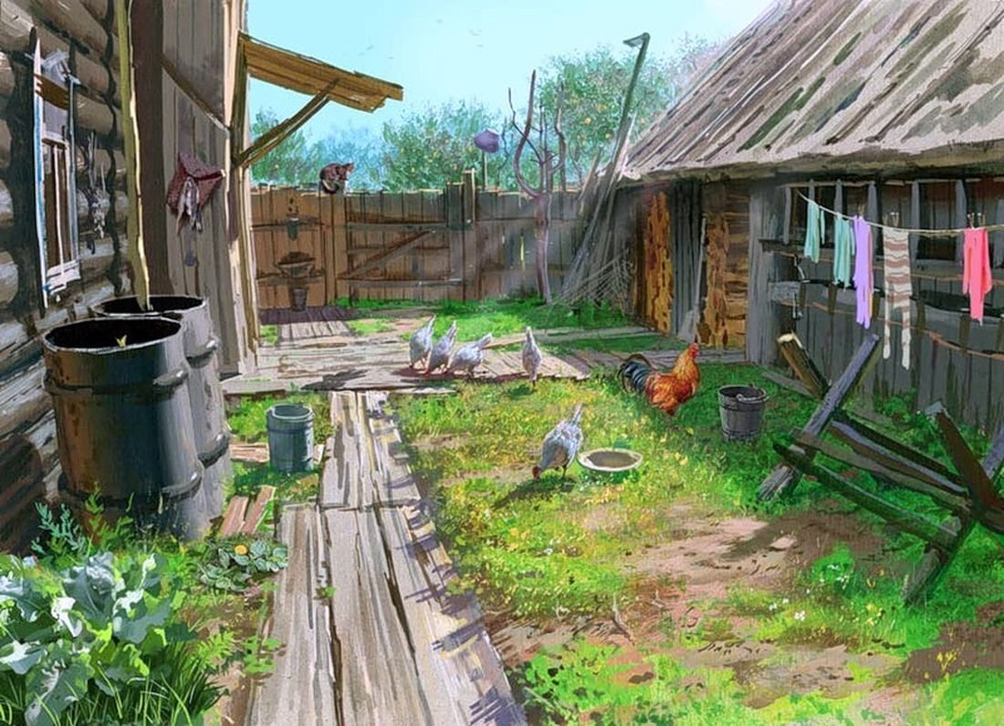 Деревенский пейзаж