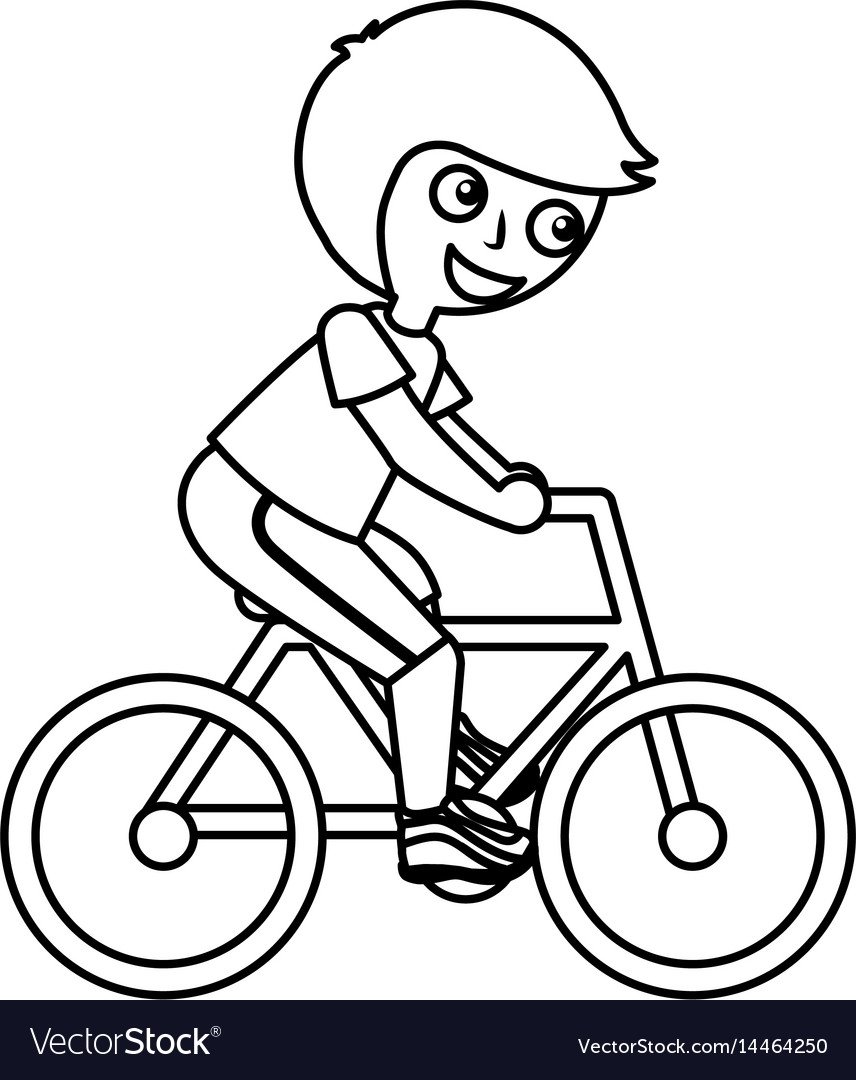 Раскраска велосипед с корзинкой