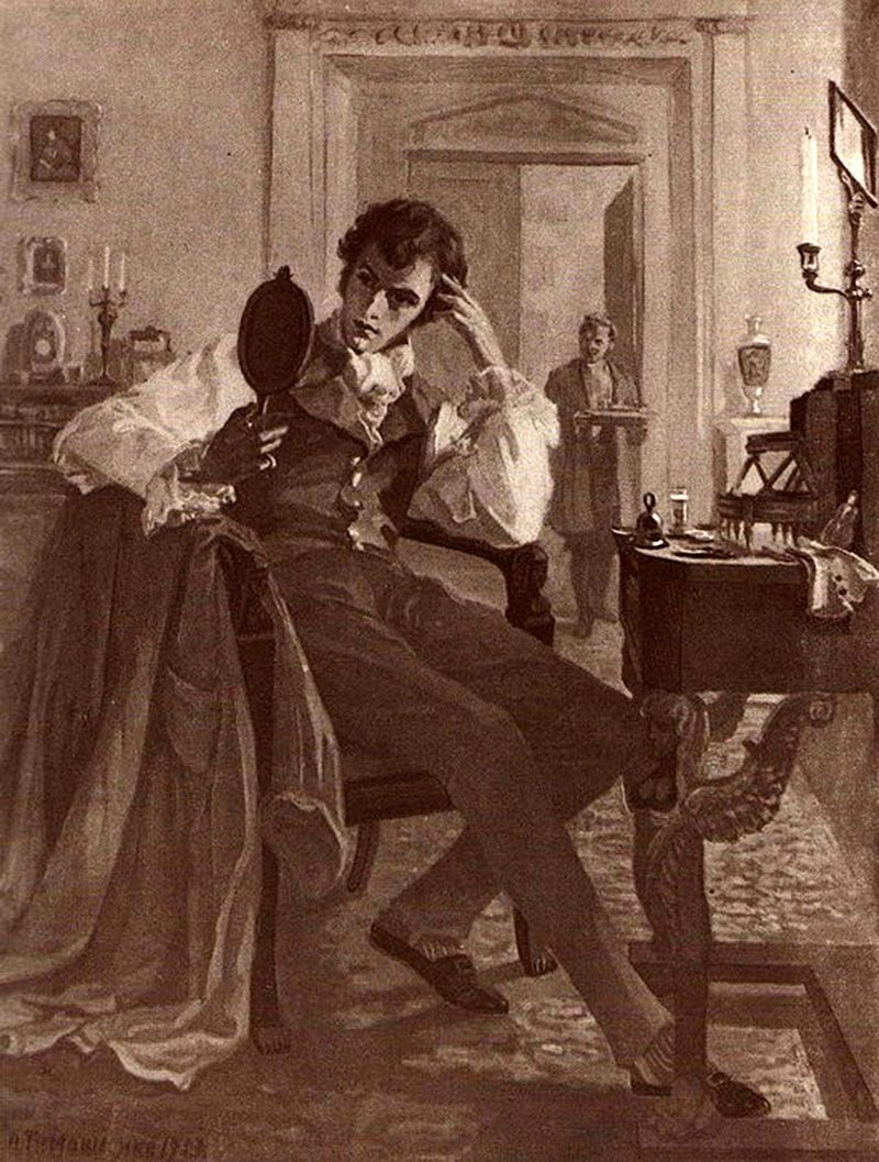 Иллюстрации к роману Евгений Онегин Пушкина