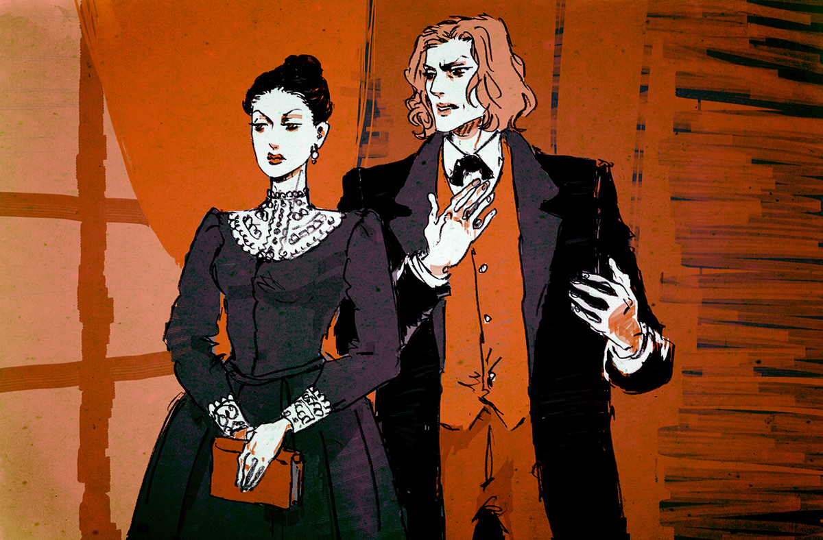 Евгений Онегин и Владимир Ленский