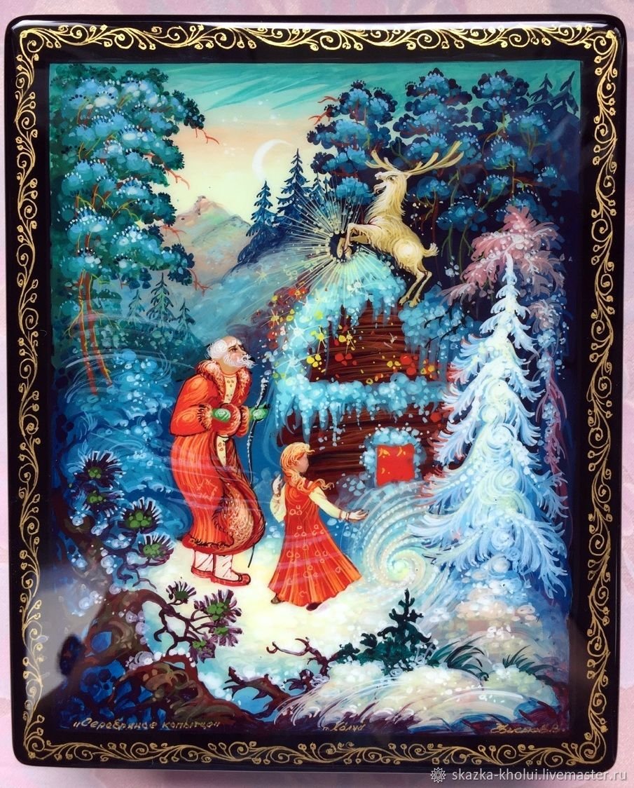 Палехская миниатюра 12 месяцев