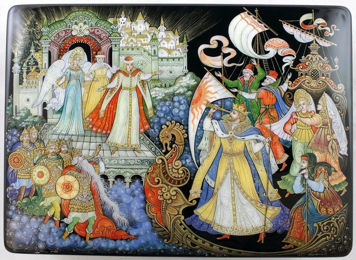 Палех миниатюрная лаковая живопись