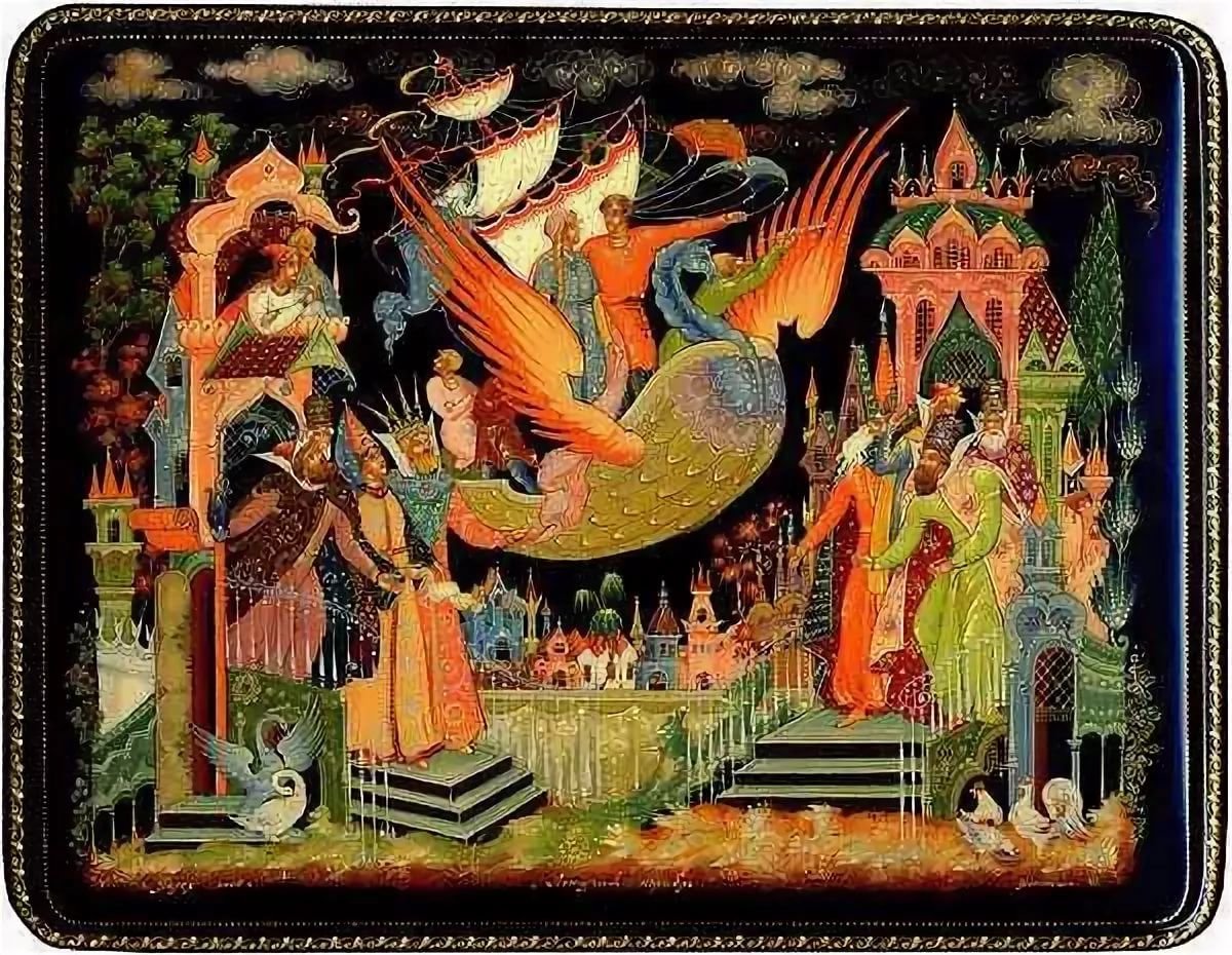 Картины Палеха природа пейзажи