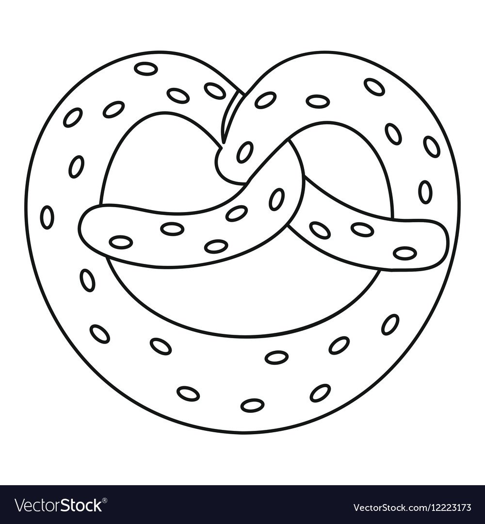 Крендельки раскраска для детей