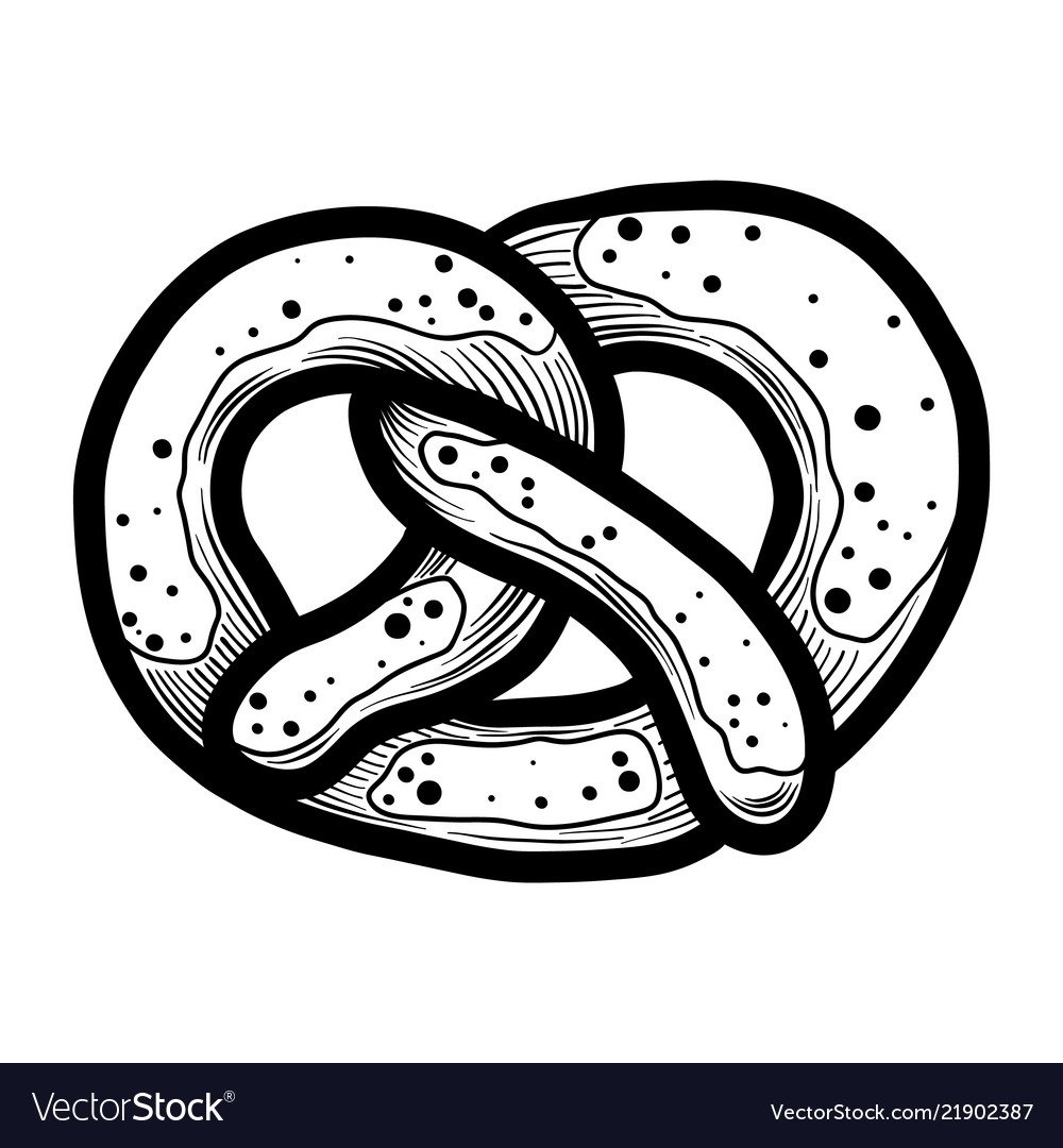 Крендельки раскраска