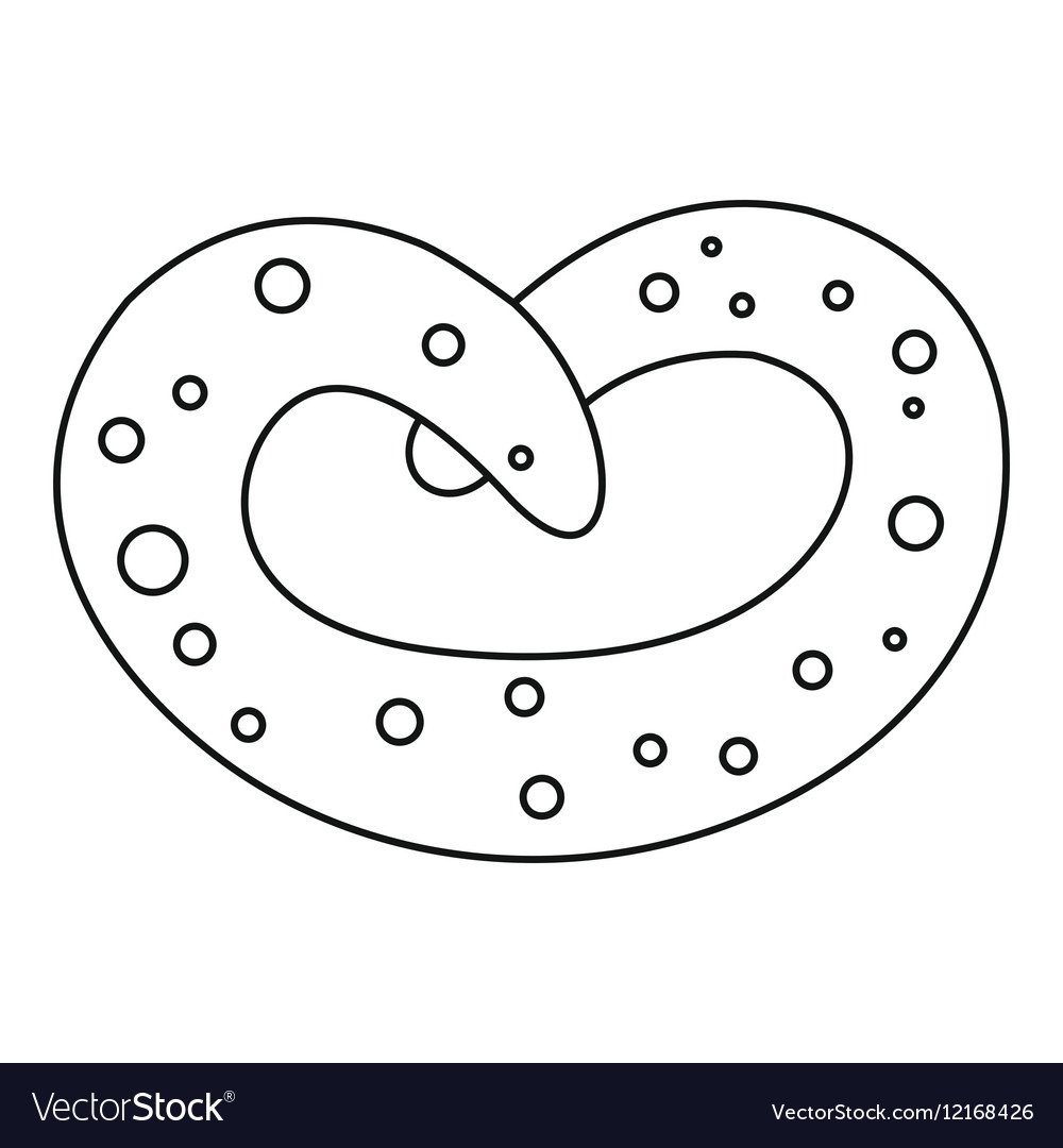 Крендельки раскраска