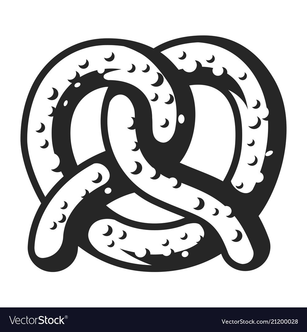 Крендель раскраска для детей