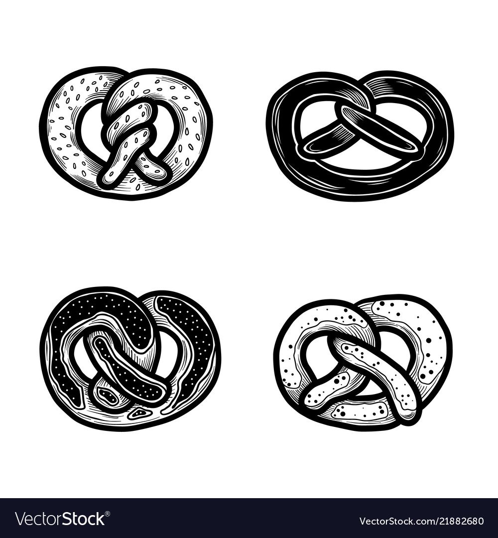 Иконки выпечка крендель