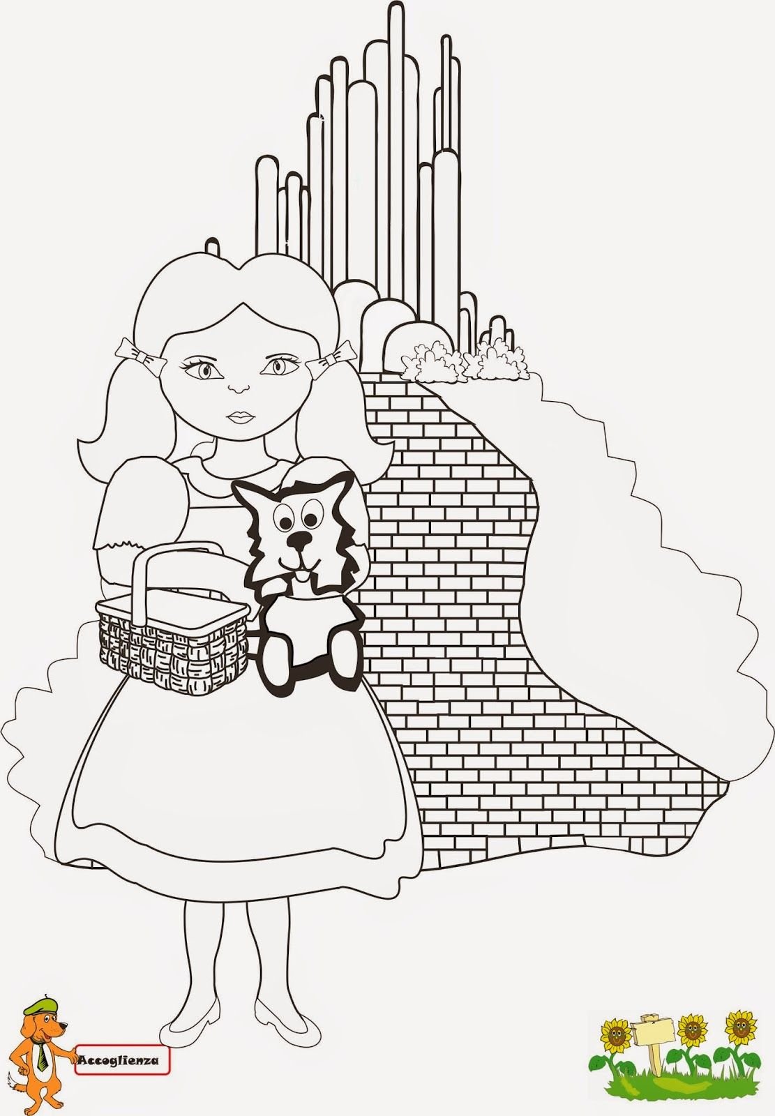 Раскраска щенок для детей 4-5 лет