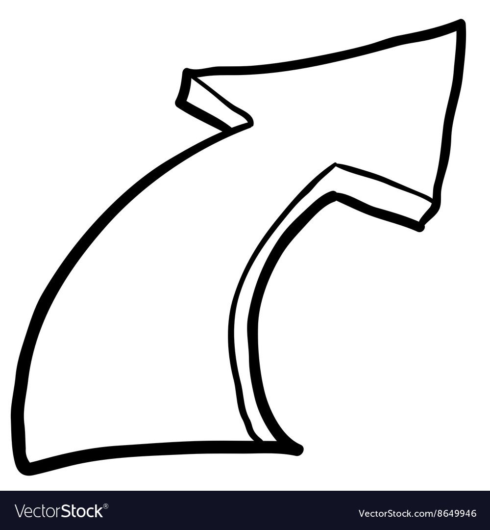 Стрелочка маркером