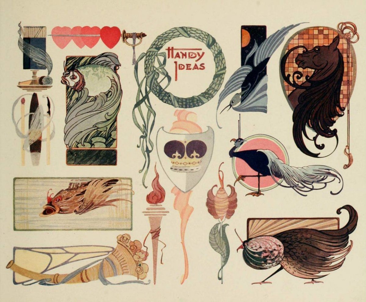 Ар-нуво (арт-нуво) в графическом дизайне