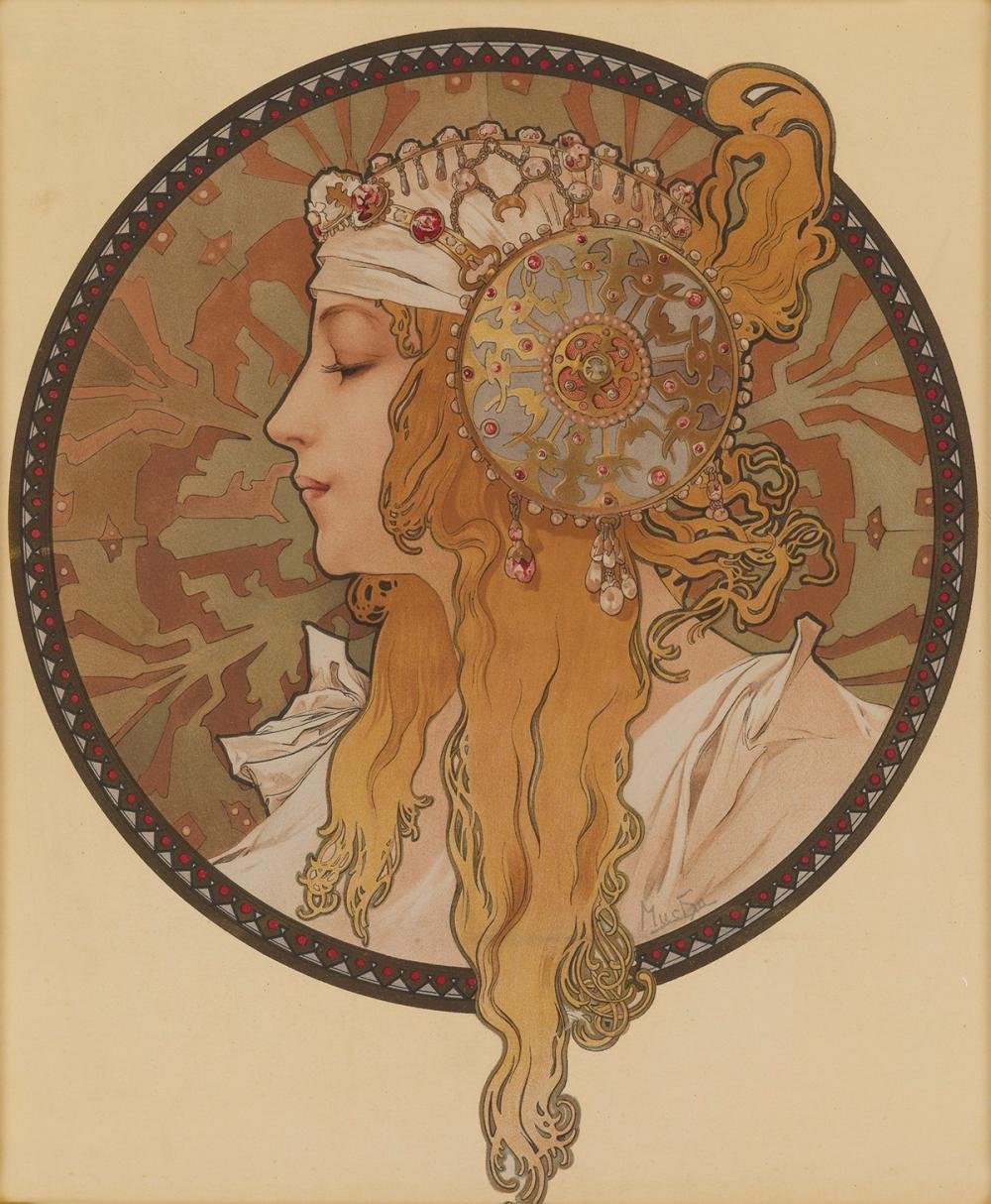 Альфонс Муха Зодиак Лев