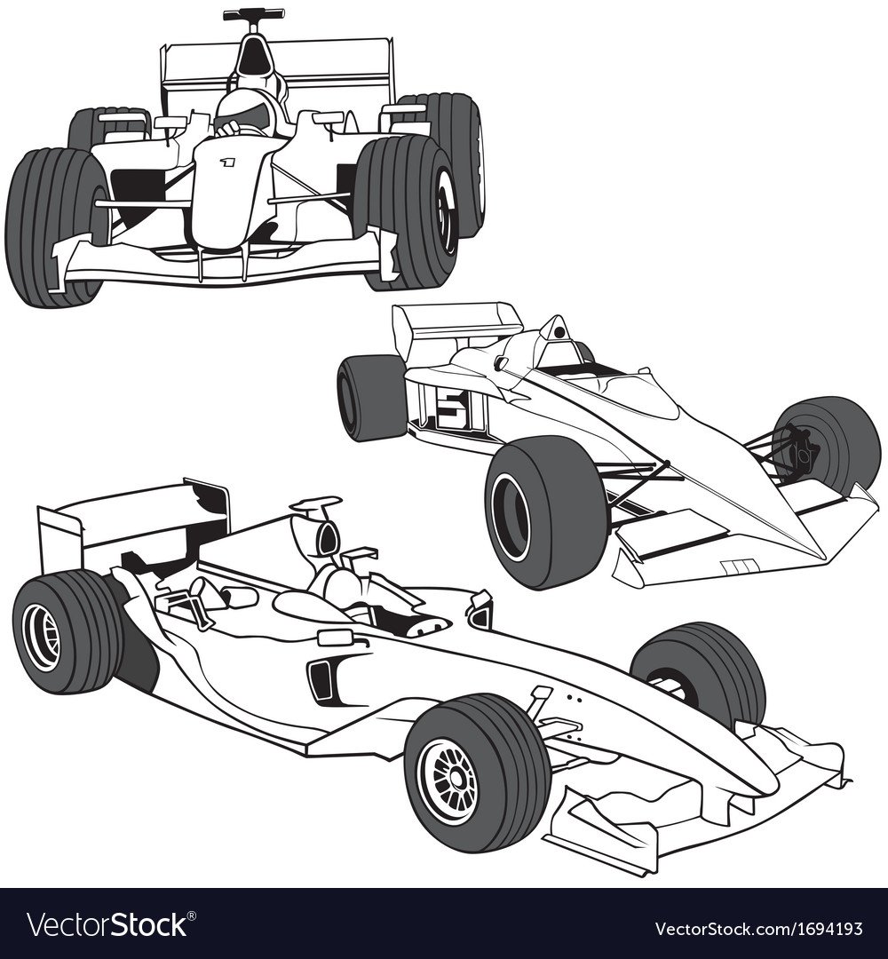 F1 Болид контур