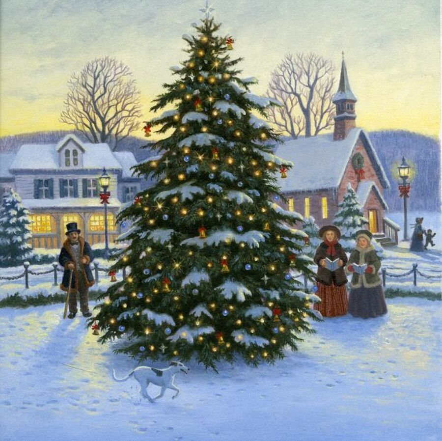 Картины Ruth Sanderson Рождество