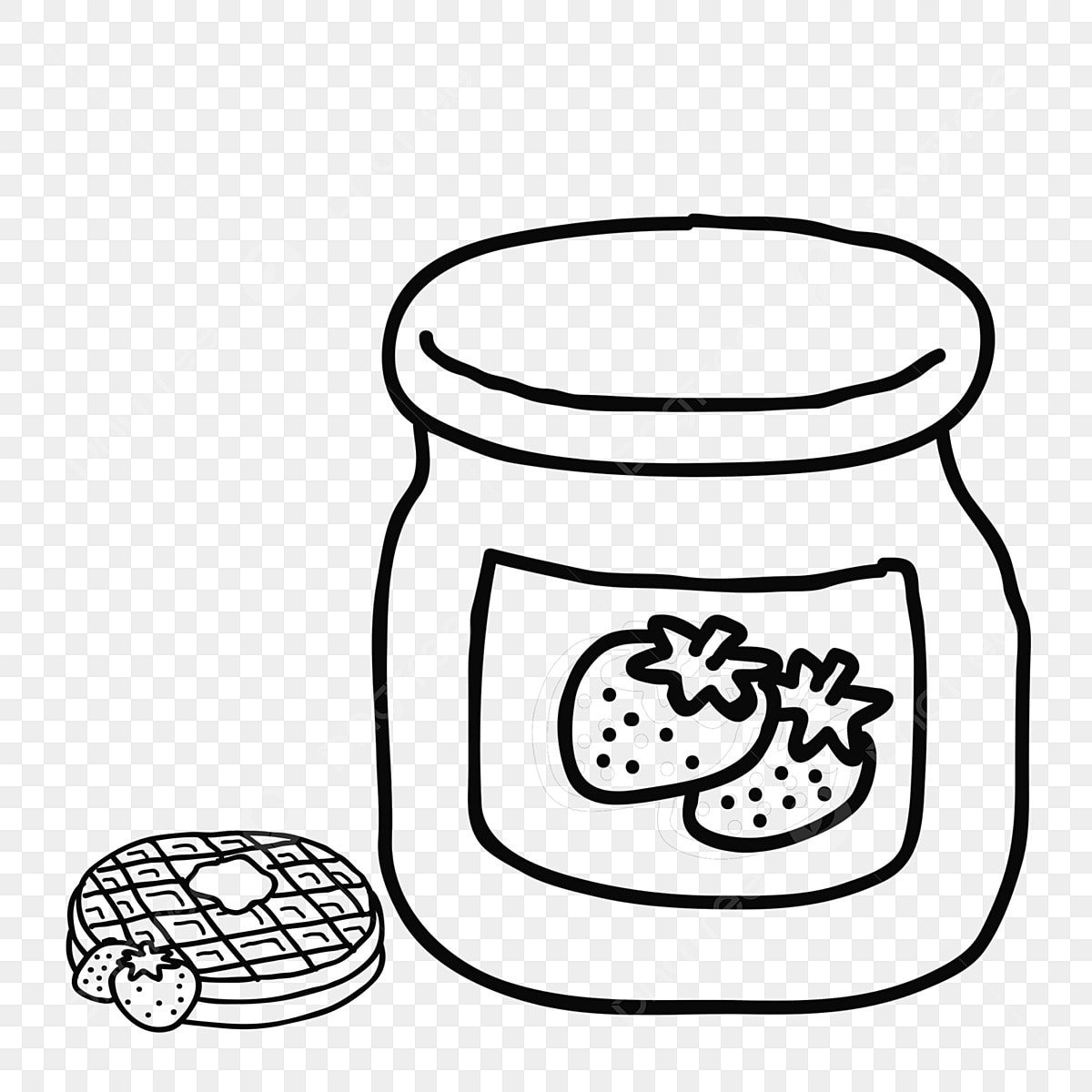 Банка варенья раскраска