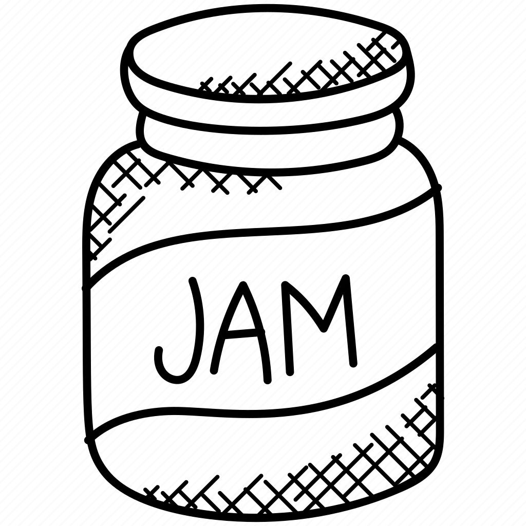 Раскраска вишневый джем