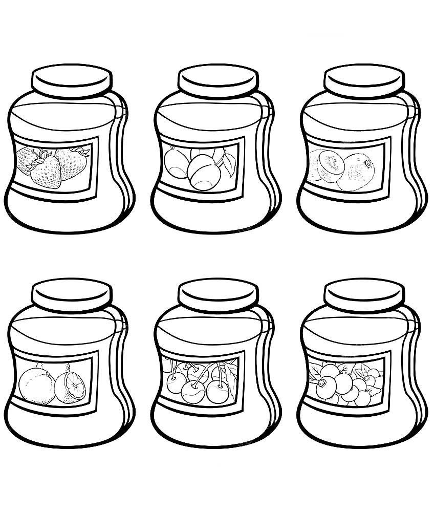 Варенье в банке рисунок карандашом