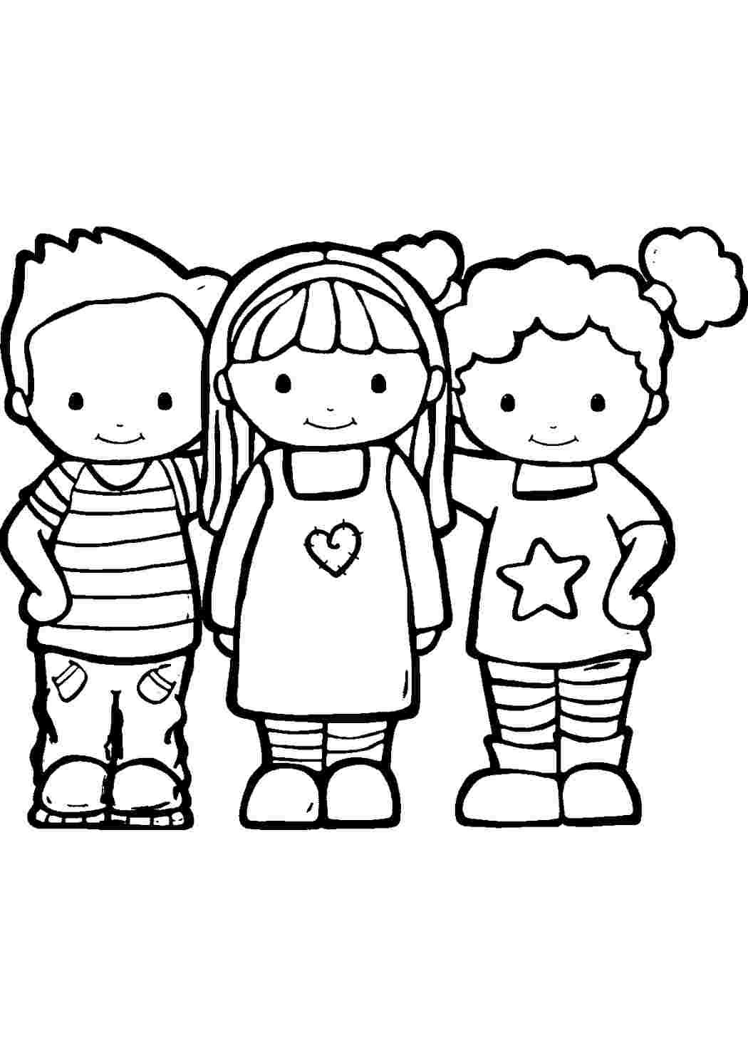 Раскраска для друзей девочек