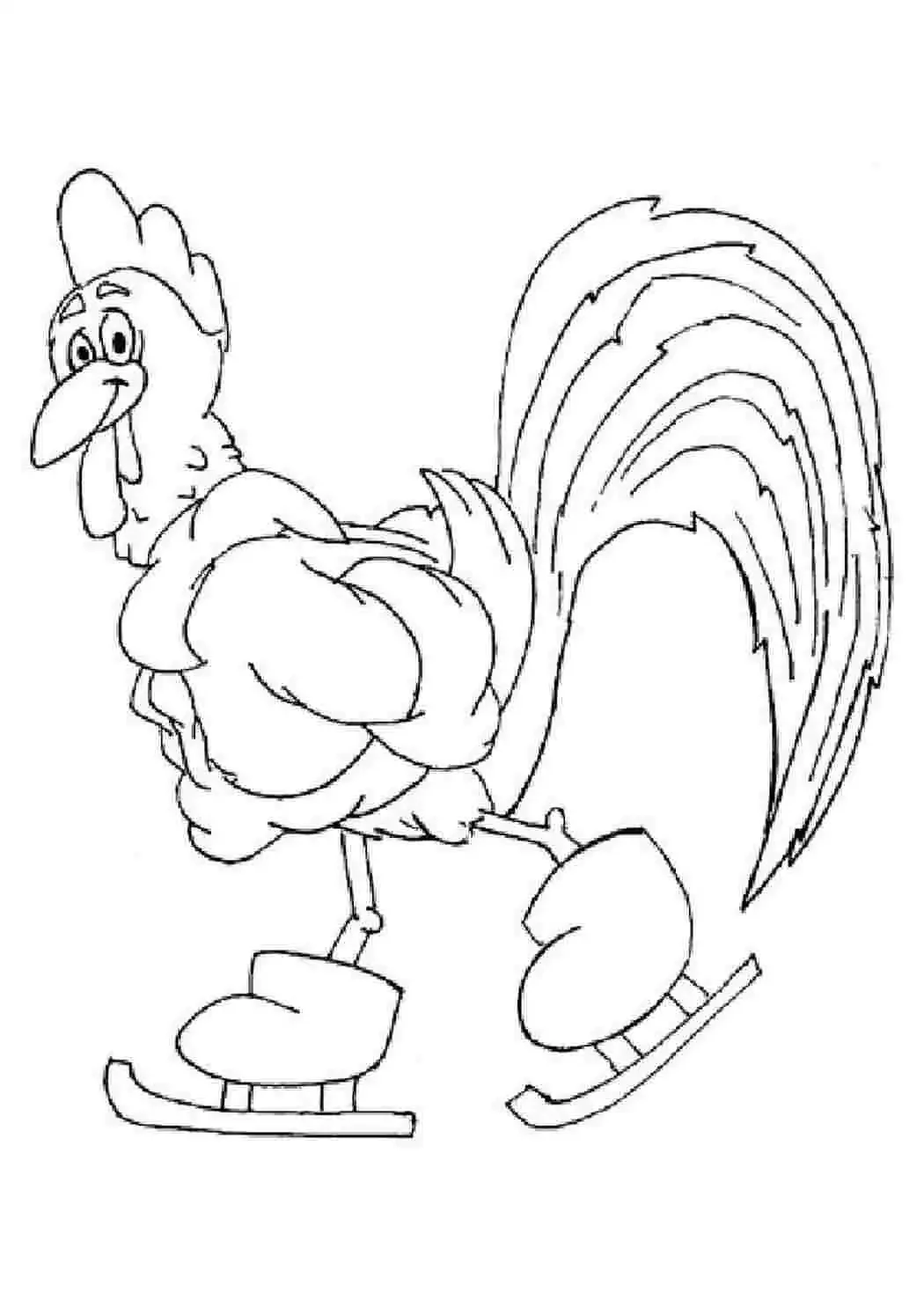 Петушок золотой гребешок раскраска
