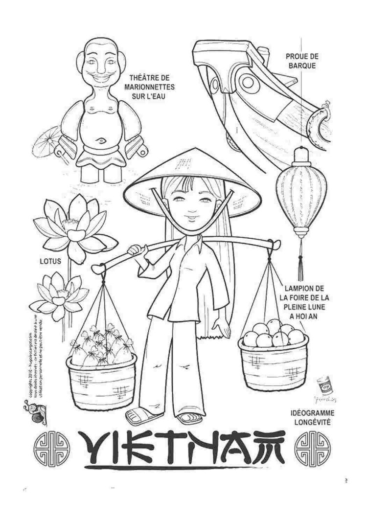 Раскраска Вьетнам