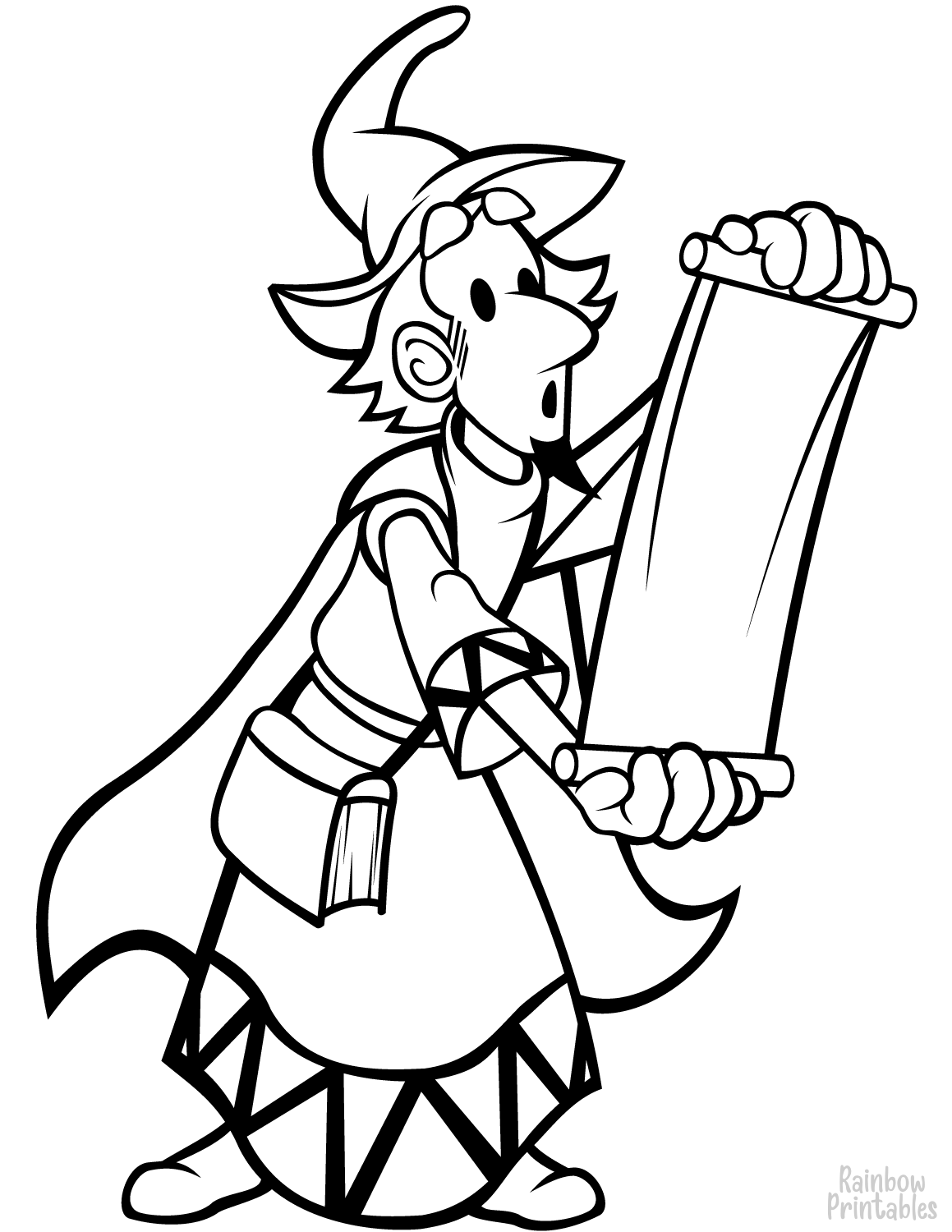 Злой волшебник раскраска