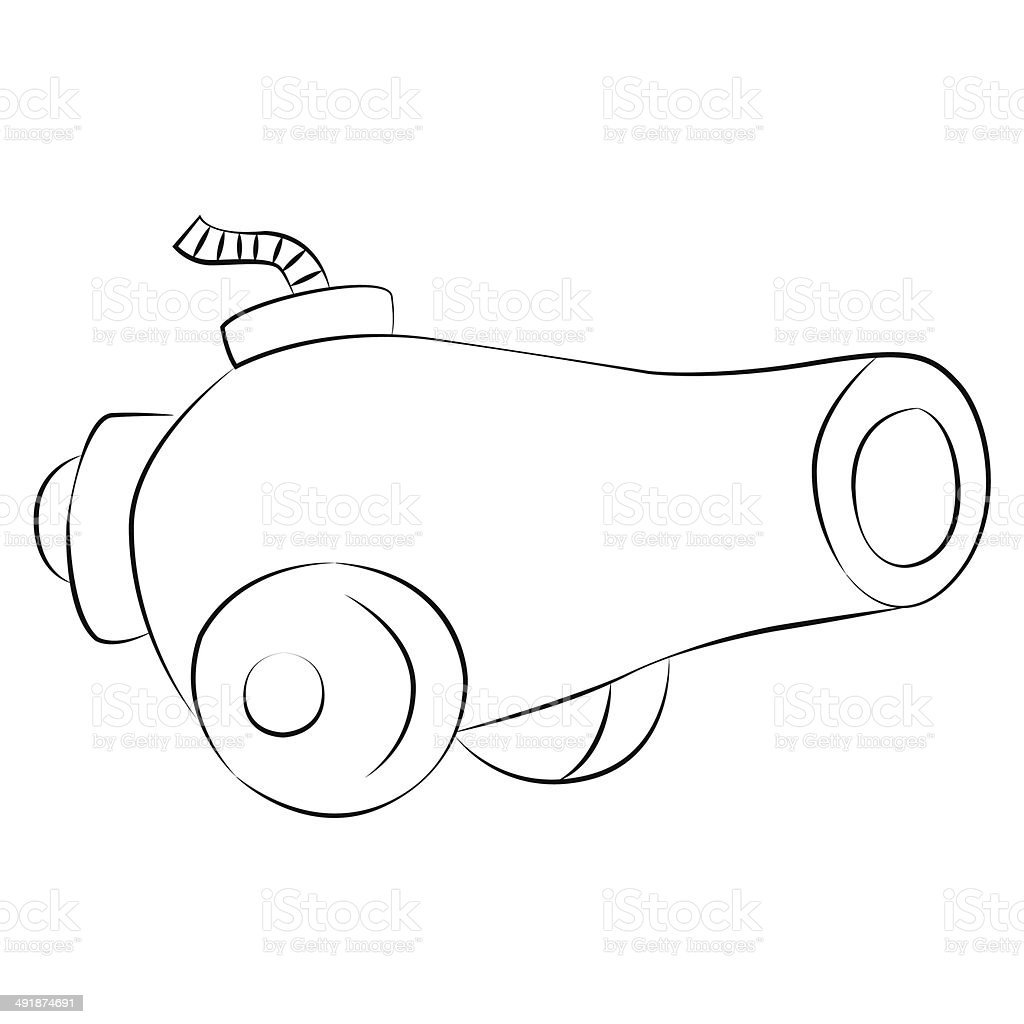 Пушечное ядро и пушка