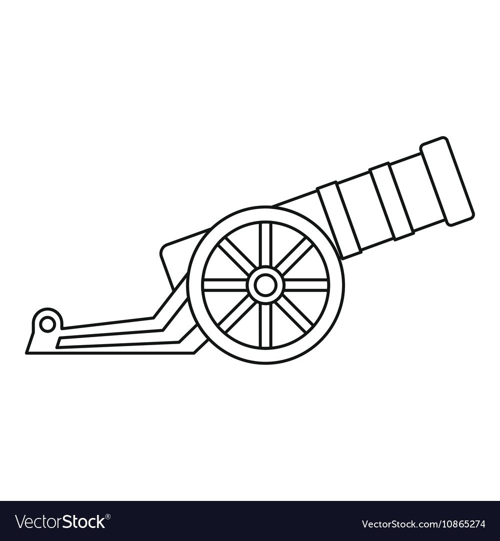 Рисунок старинной пушки