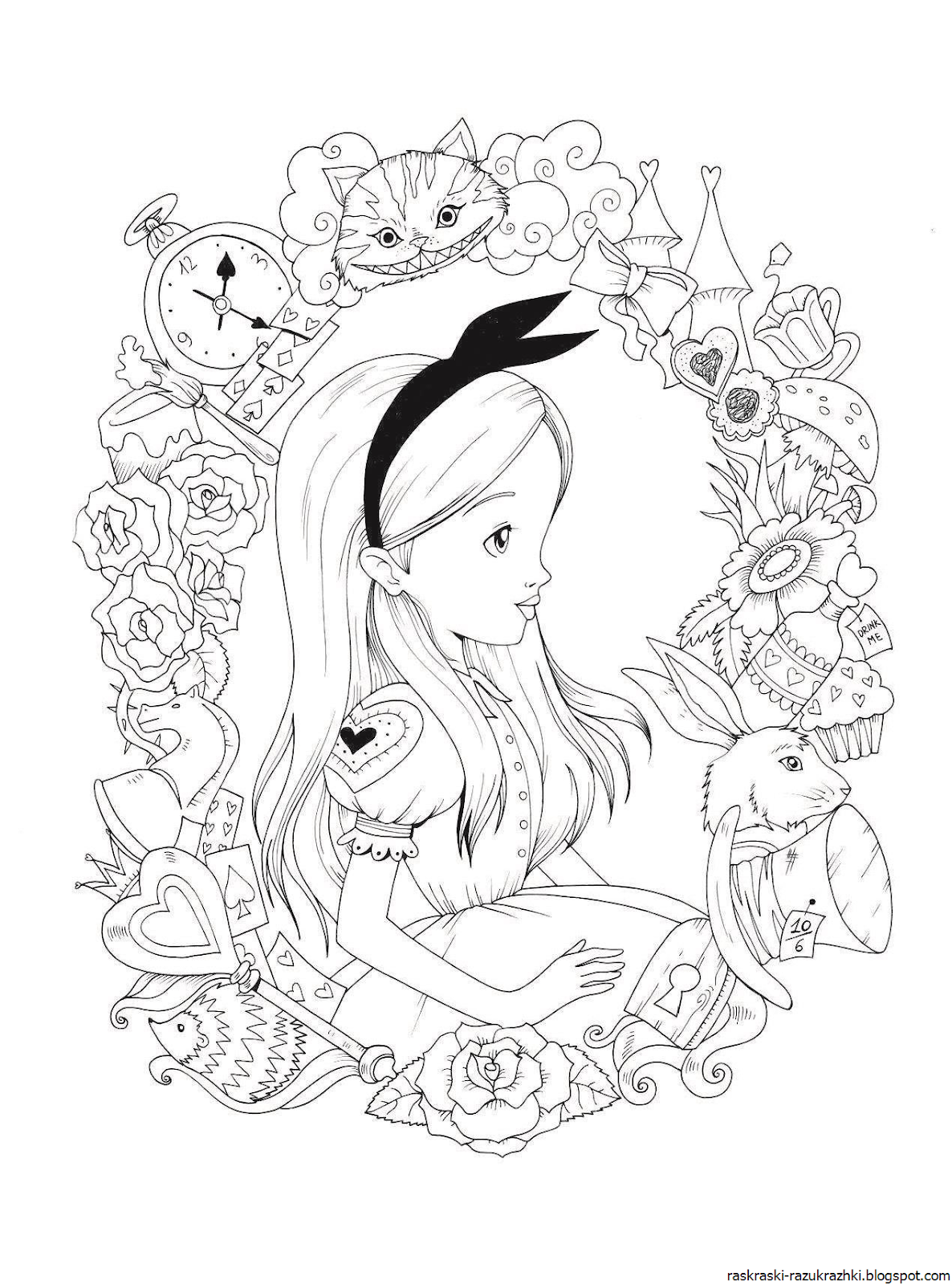 Раскраски для девочек 12 лет