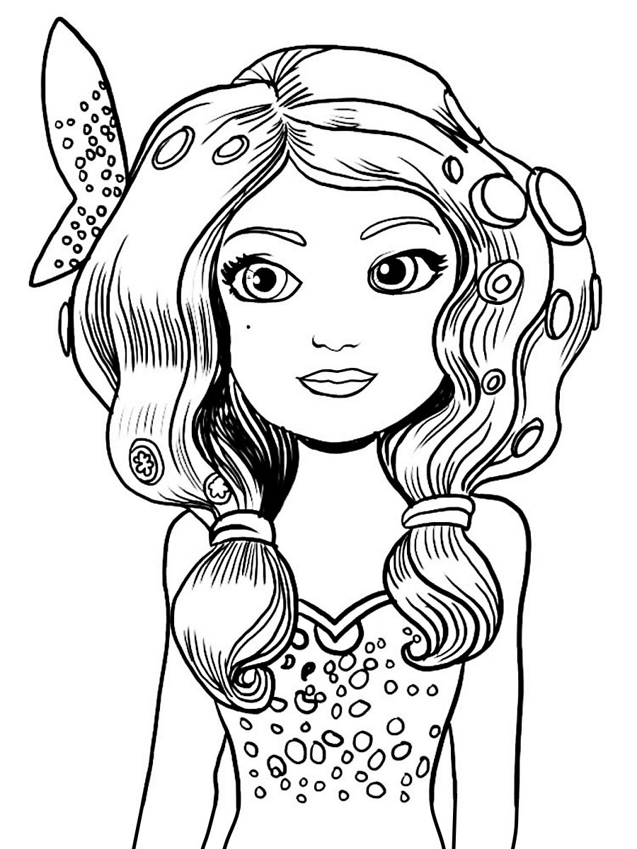 Мия и я разукрашка