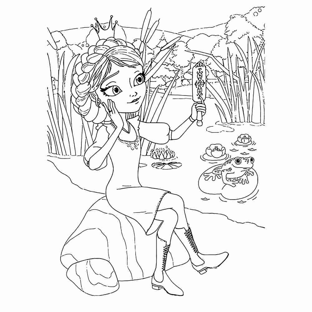 Раскраски для детей царевны