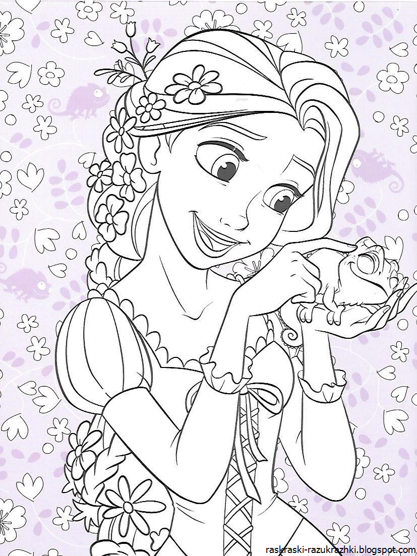 Раскраски для девочек принцессы