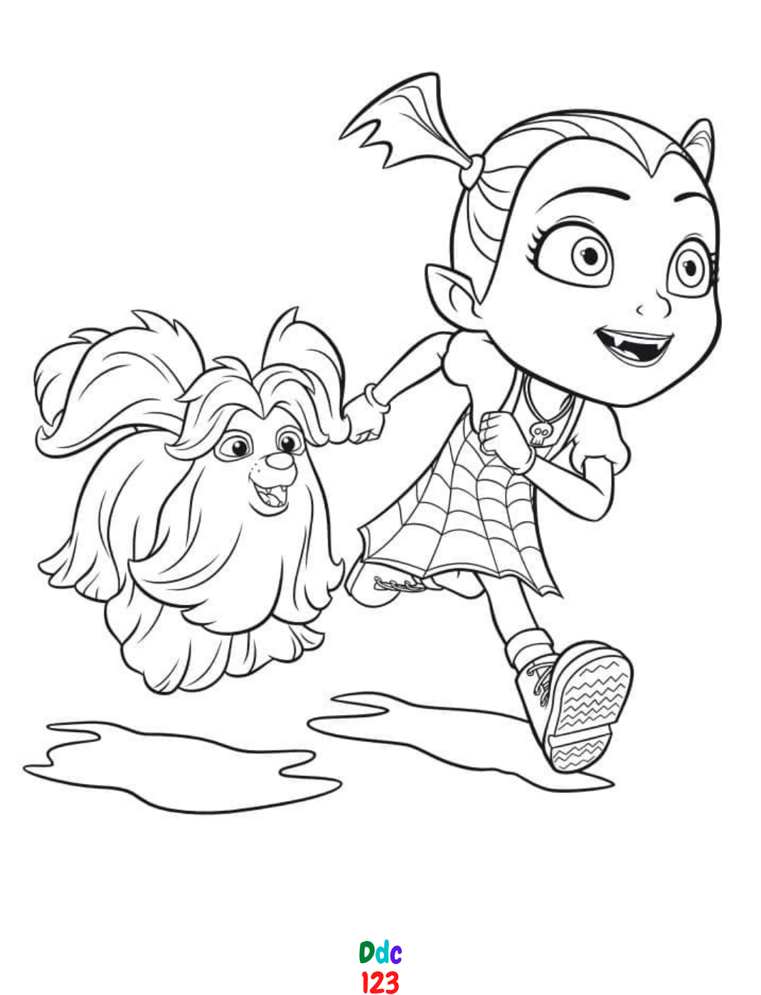 Вампирина Дисней раскраска