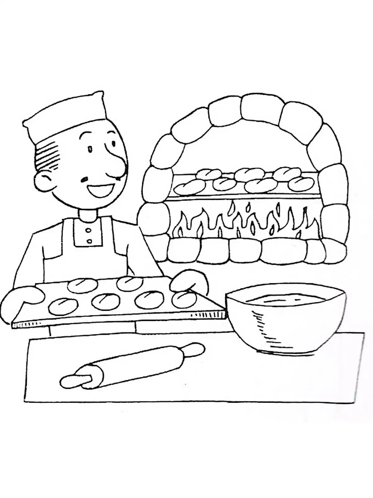 Много профессии раскраска