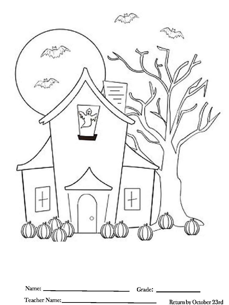 Раскраски для девочек домики