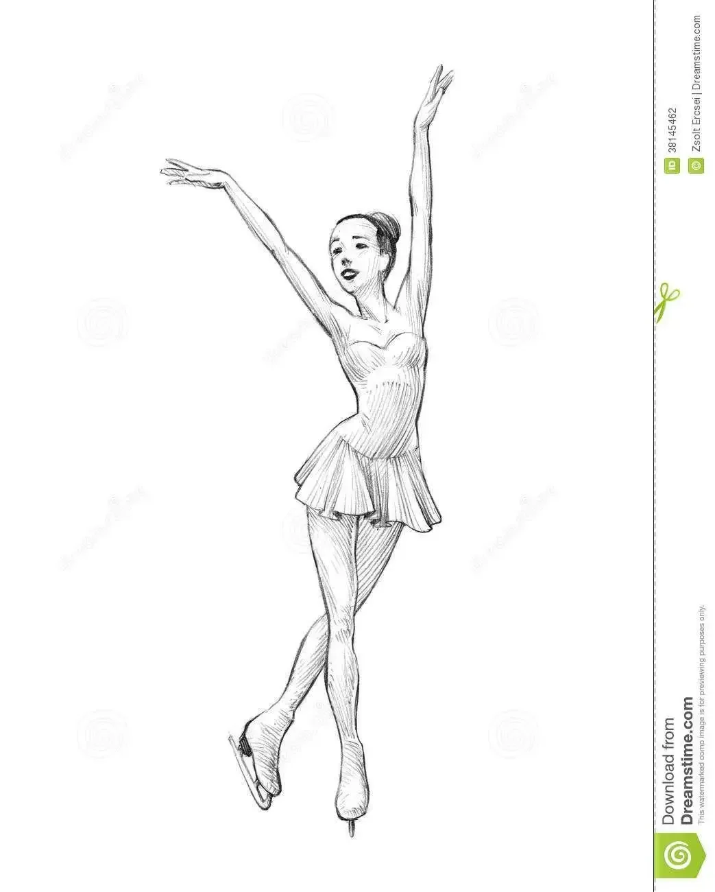 Фигуристы раскраска