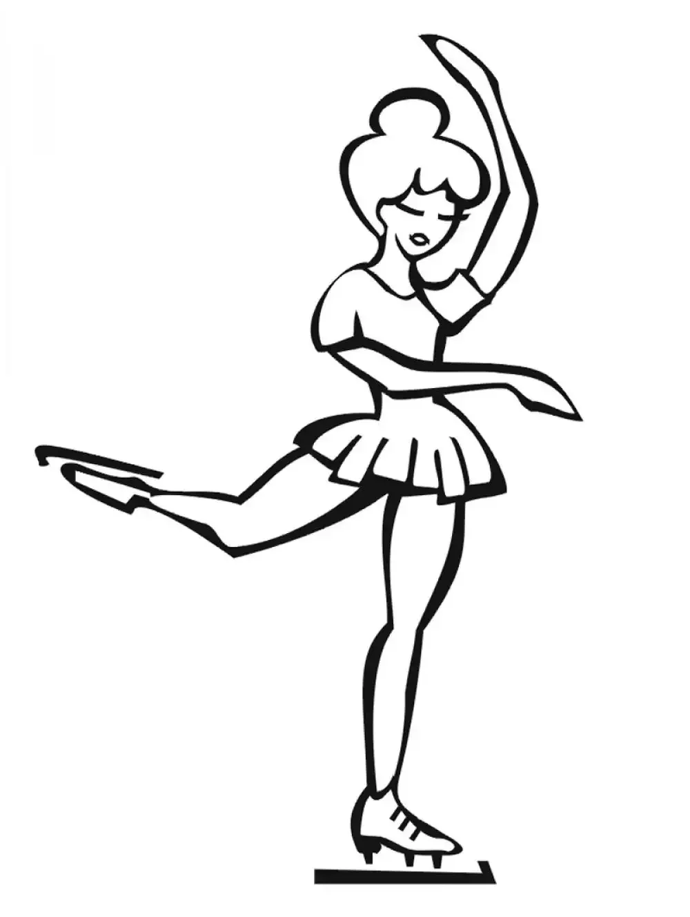 Фигуристы раскраска