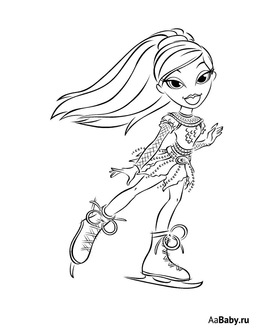 Фигуристы шаблоны для вырезания