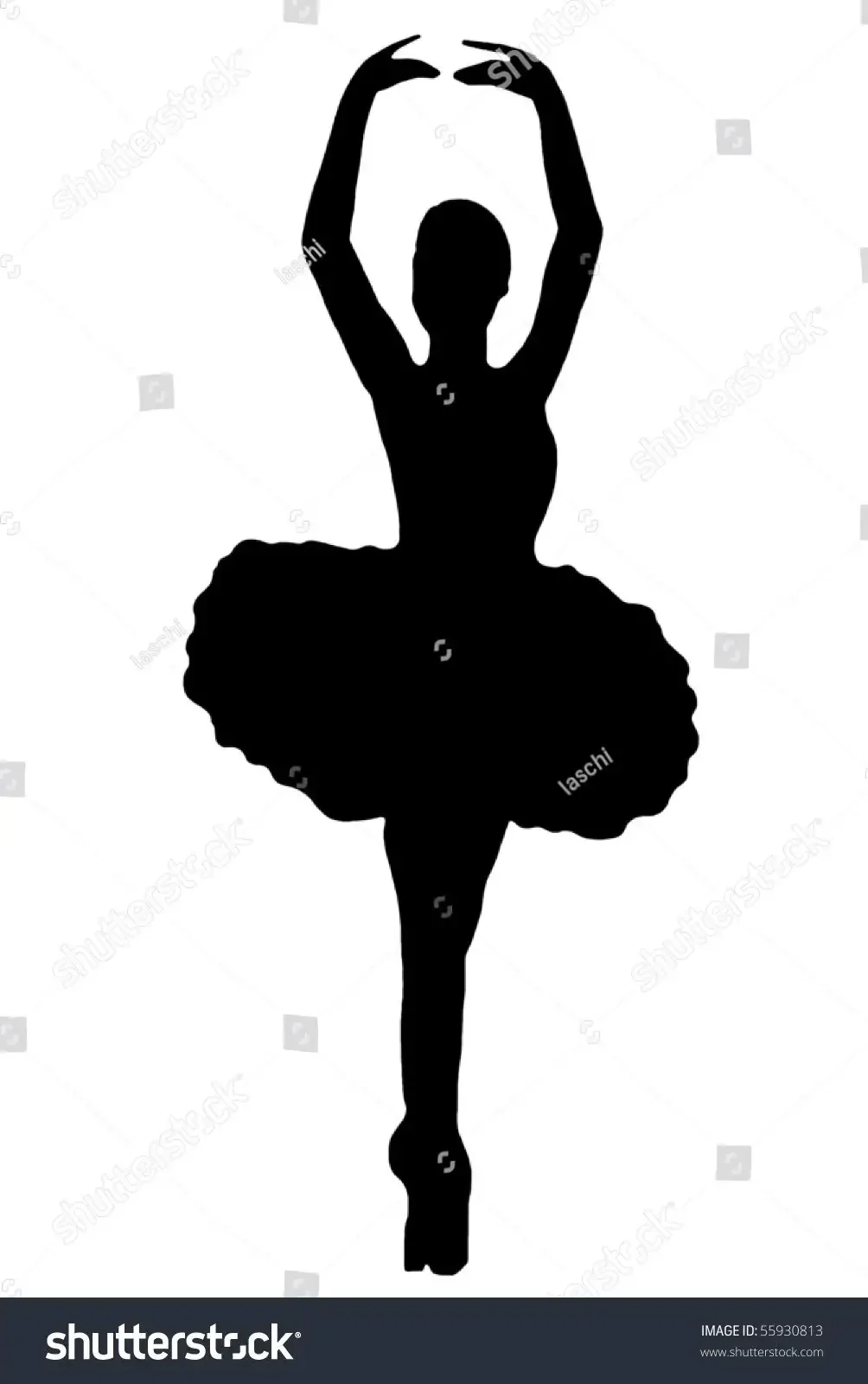 Балерина шаблон