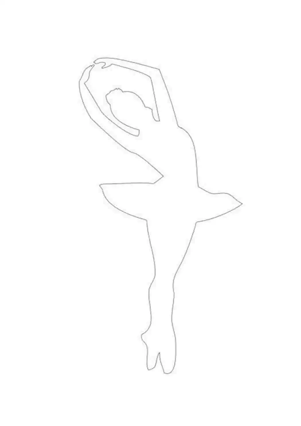 Снежинка юбка для балерины трафарет