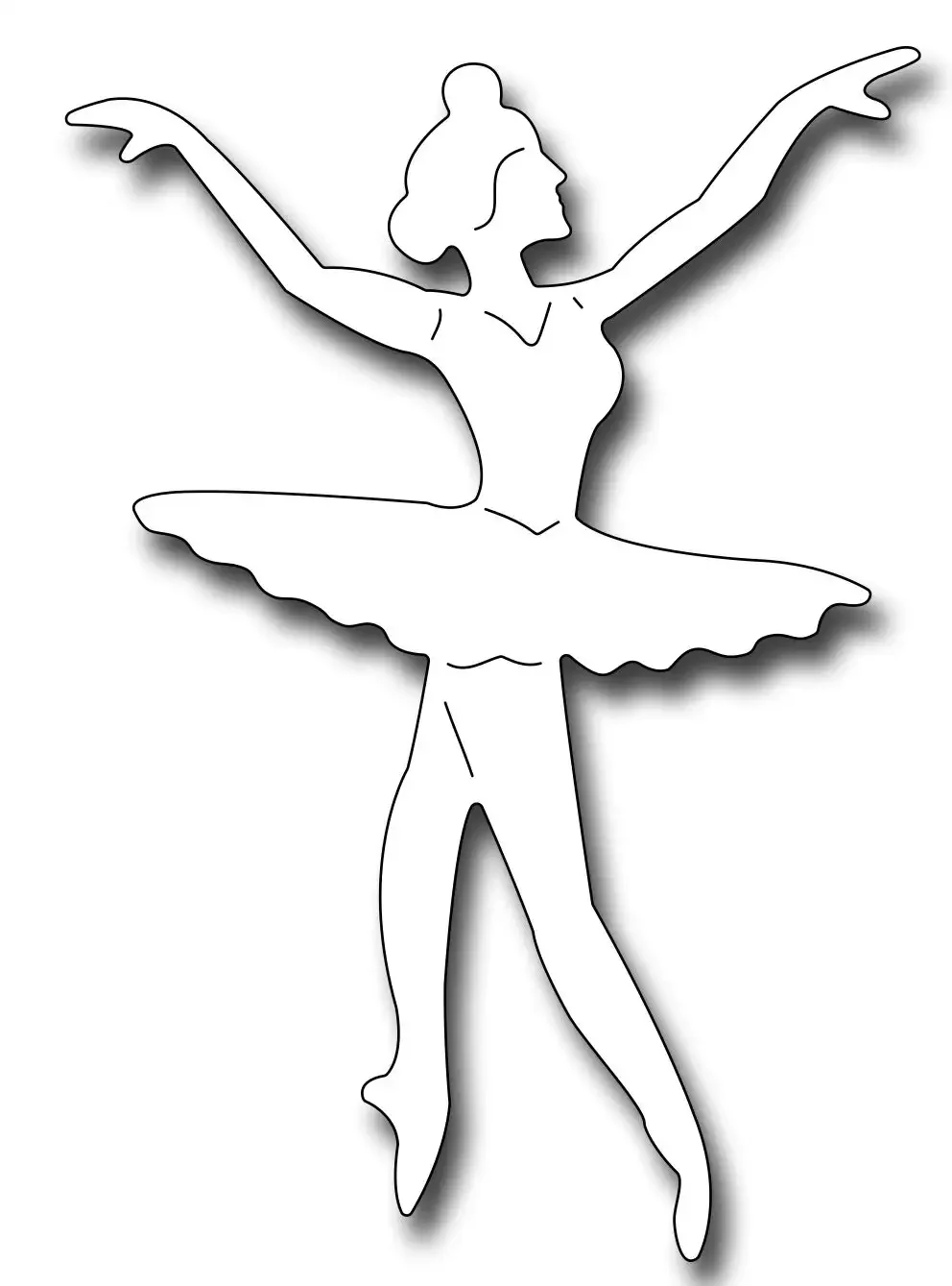 Балерина в пачке эскиз