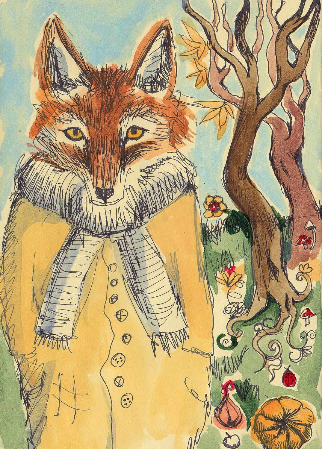 Лубок животные