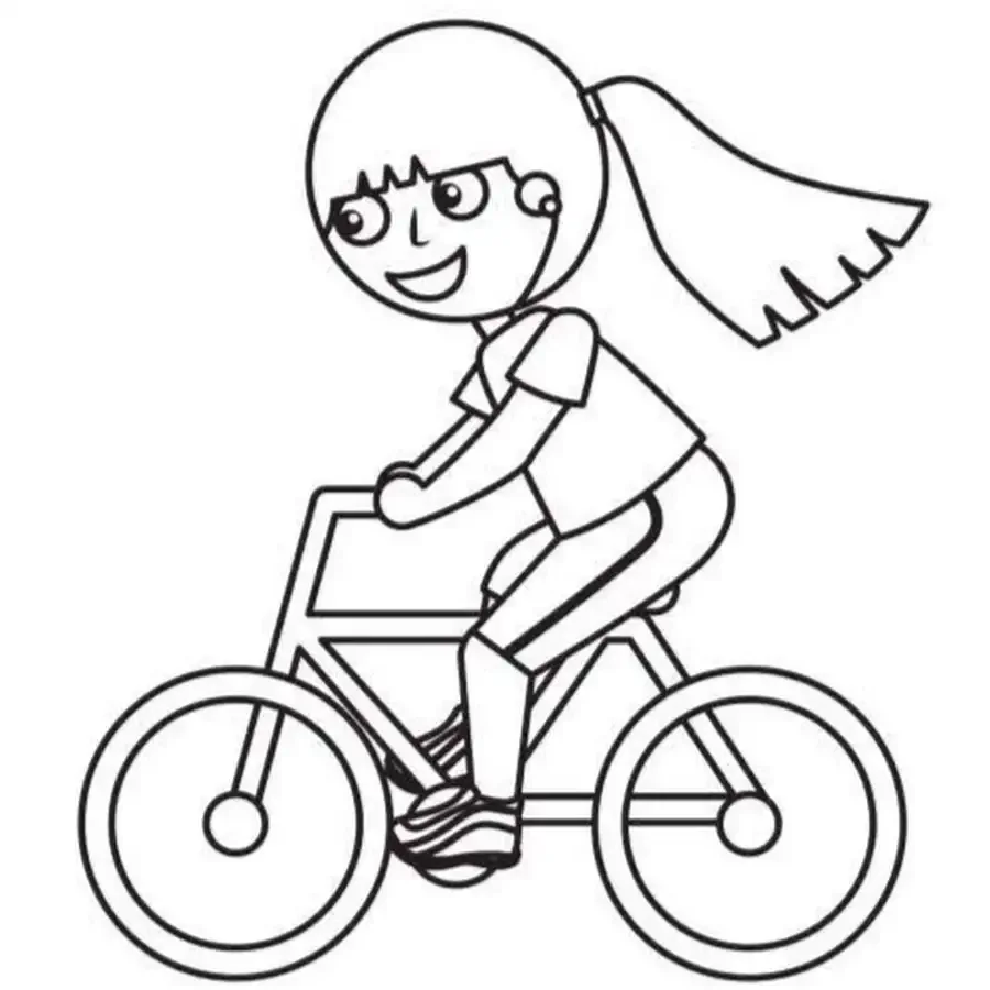 Самокат раскраска для детей