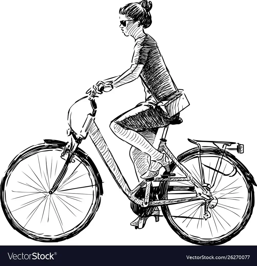 Раскраска трехколесный велосипед